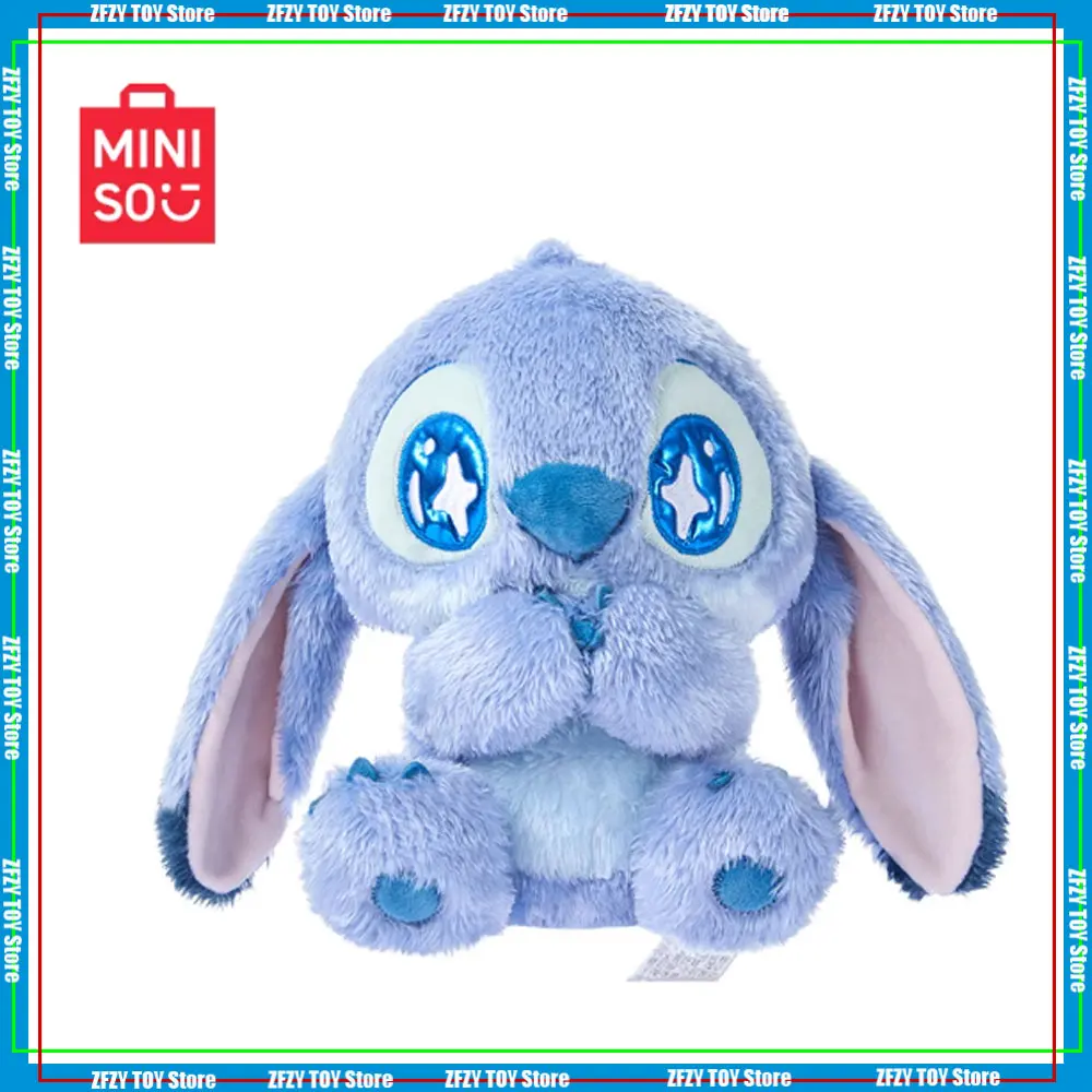 

Оригинальная плюшевая игрушка Miniso Disney Stitch, плюшевая кукла для сидения, кукла с ароматом океана, игрушка для спальни для девочек на Рождество, день рождения, подарок