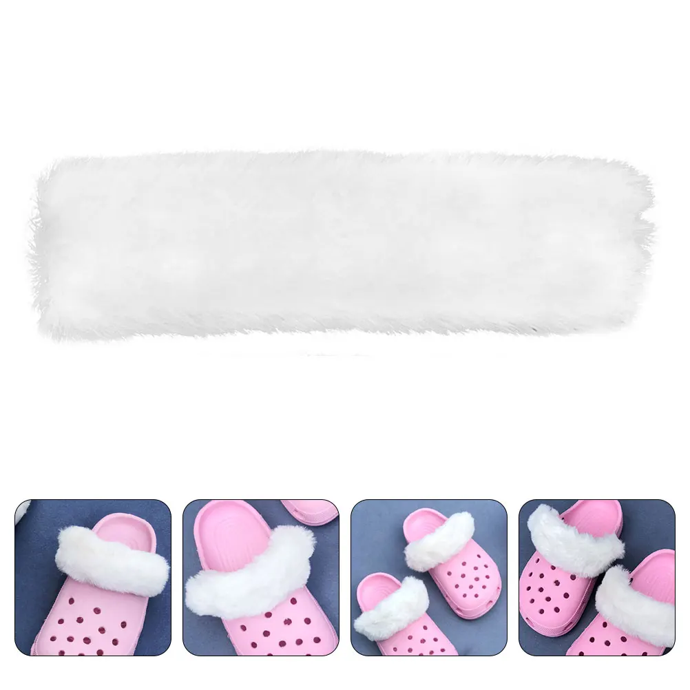 

Heel Cover Detachable Slipper Strap Charms Fuzzy Decor for Slippers Sandals Soft