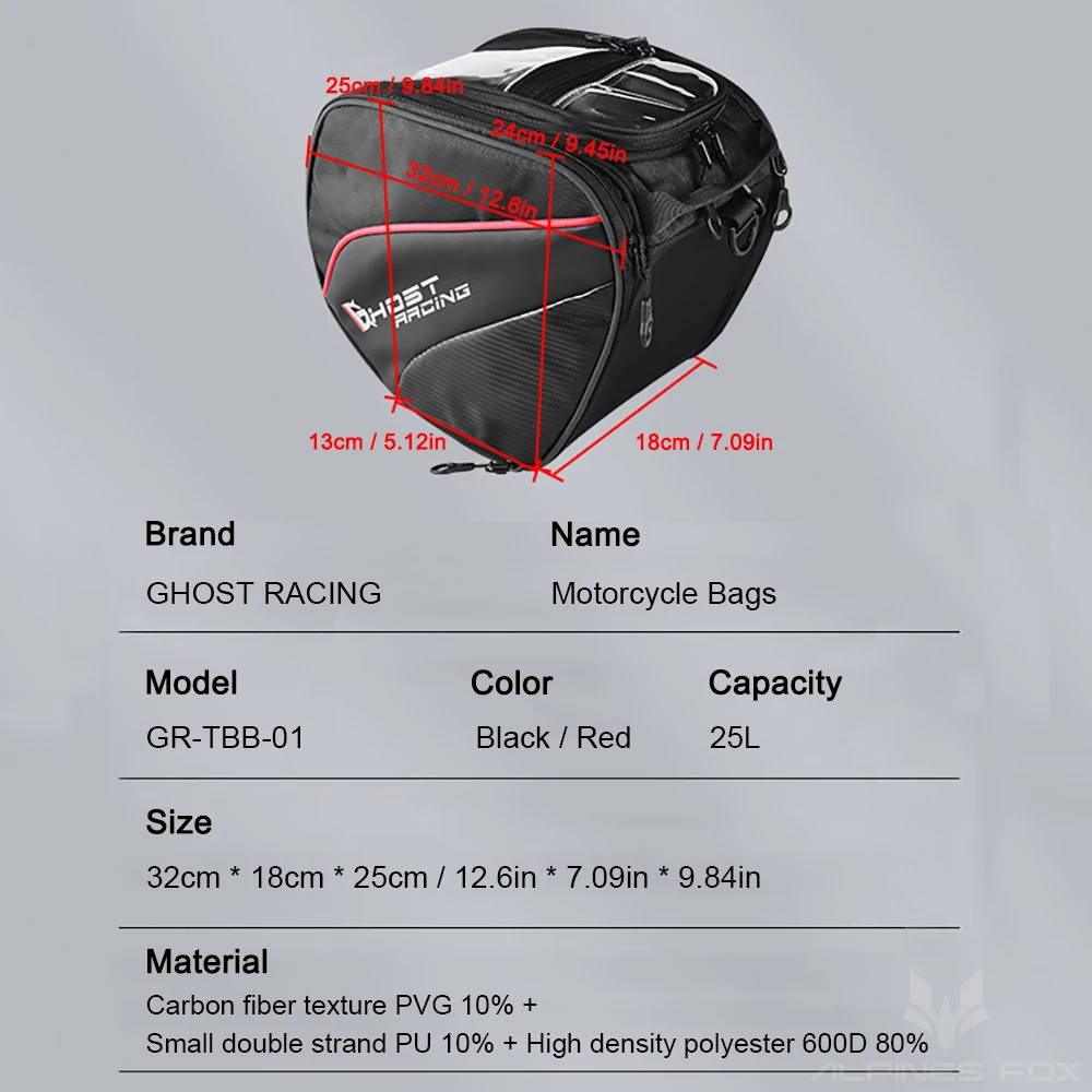 Waterproof Motorcycle Scooter Tunnel Bag Motorbike Navigation Tank Bag Tool Bag For Honda ADV150 X-adv750 Forza350 300 NSS350