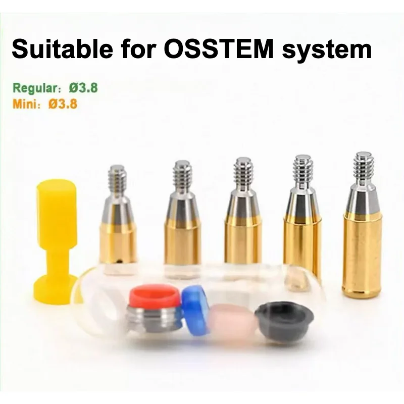 Dentium LOCATOR Abutment Kit, Ball‑Type Female Caps with Pick‑Up Driver & Lab Analogue, Complete Dental Implant Overdenture
