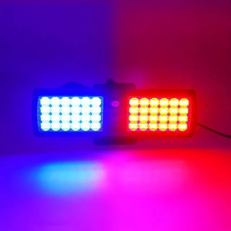 Ultrathin LED Car Visor Strobe Flashing Light Interior Windshield Sunshield Emergency Warning Lights for Police Firefighter
