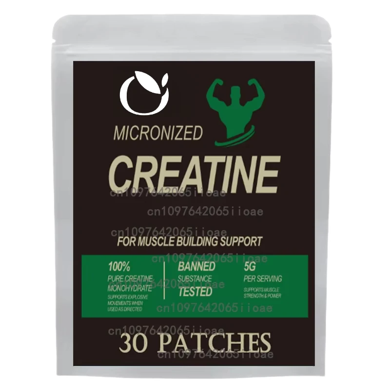 

Creatine Monohydrate Transdermal Patches for Muscle Growth, Increased Strength, Enhanced Energy Output 30 Patches