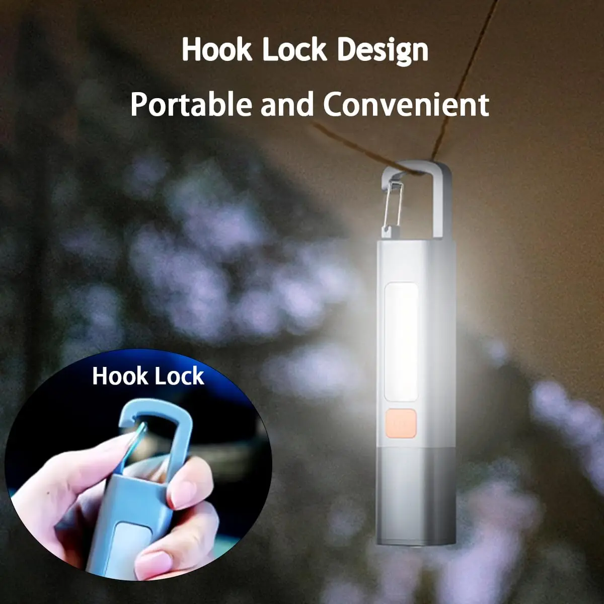 Super Bright LED Flashlight ZoomableCOB+XPE LED, Handheld Portable Torch Light,Waterproof for Outdoor Fishing Hunting Camping