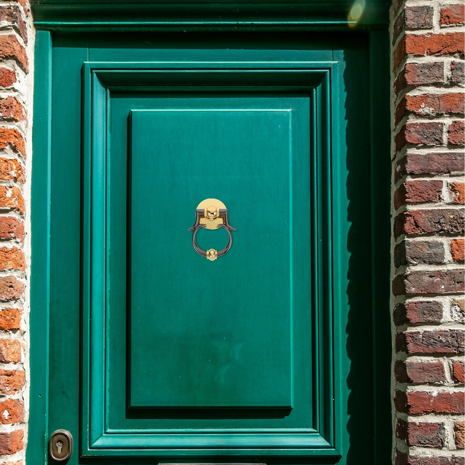 

1pc Zinc Alloy Door Knocker Modern Minimalist Front Door Decorative Entry Pull Handle Welcome Ring Knocker For Home Bathroom