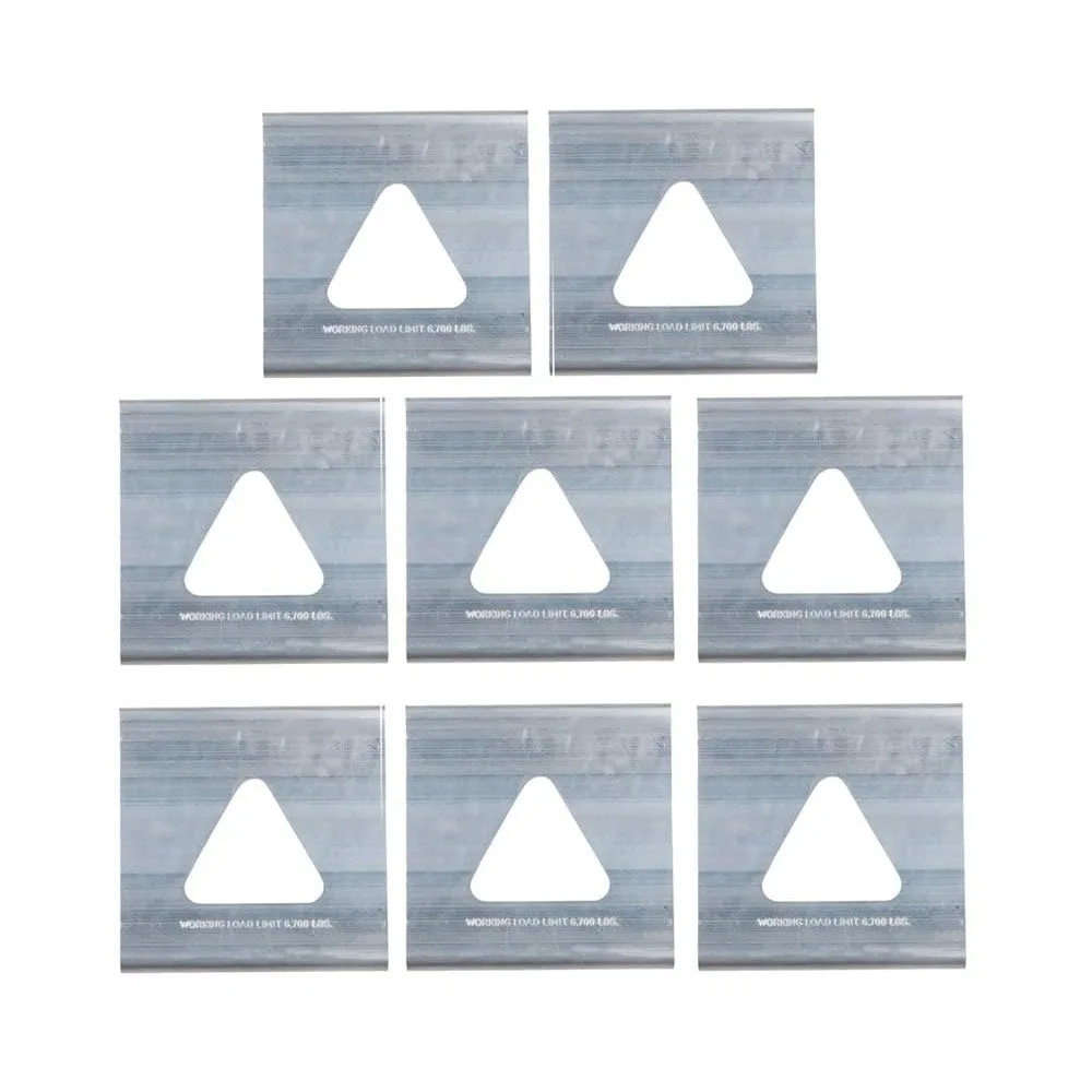 8 Pack Tie Down Triangle J Hook for Reitnouer Flatbed and Step Deck Trailers 6 700 Lbs WLL Steel Durable Cargo