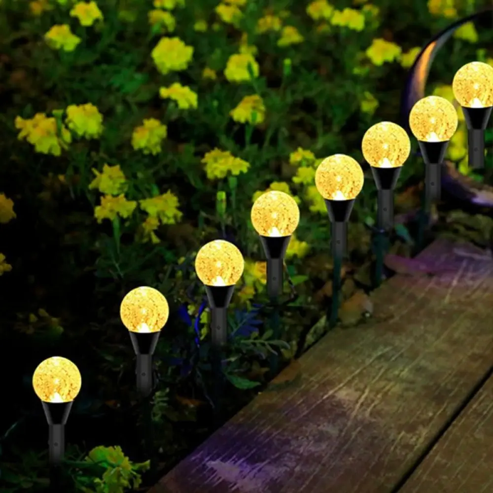 Waterproof Solar Bubble Ball Lamp String Outdoor Garden Lawn Stake Lights For Christmas Festival Party Garden Decoration