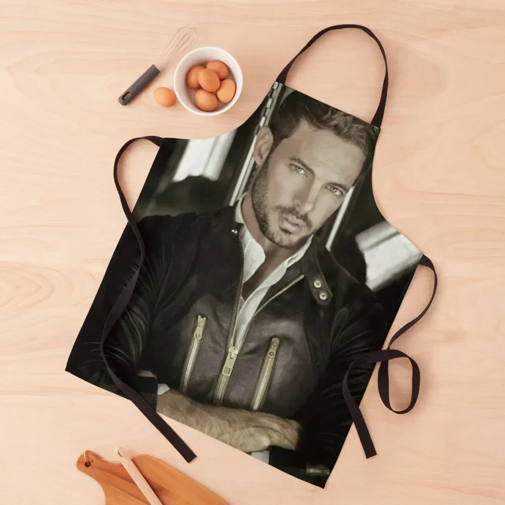 

William Levy Apron men Barista Barber Kitchen Items Apron