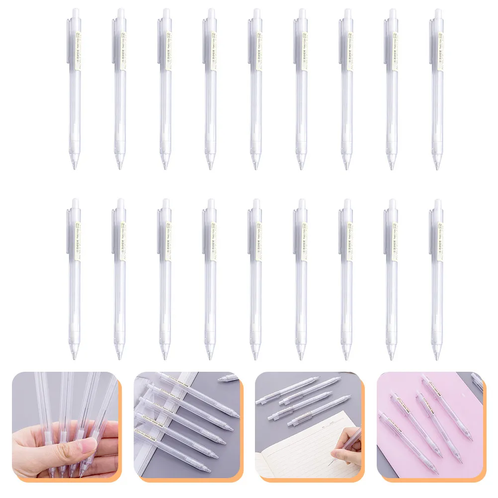 

50 шт. автоматических механических карандашей 0,5 мм, прозрачные, с удобным захватом, из высококачественного пластика, для письма, рисования и скетчинга