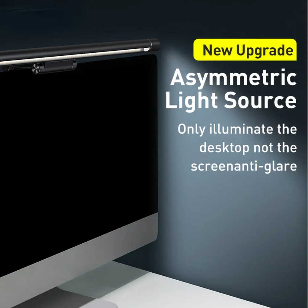 Imagem -03 - Usb Asymmetric Screen Hanging Light Led Desk Lamp para Leitura I-wok Pro Black Screen Light Lâmpada de Computador