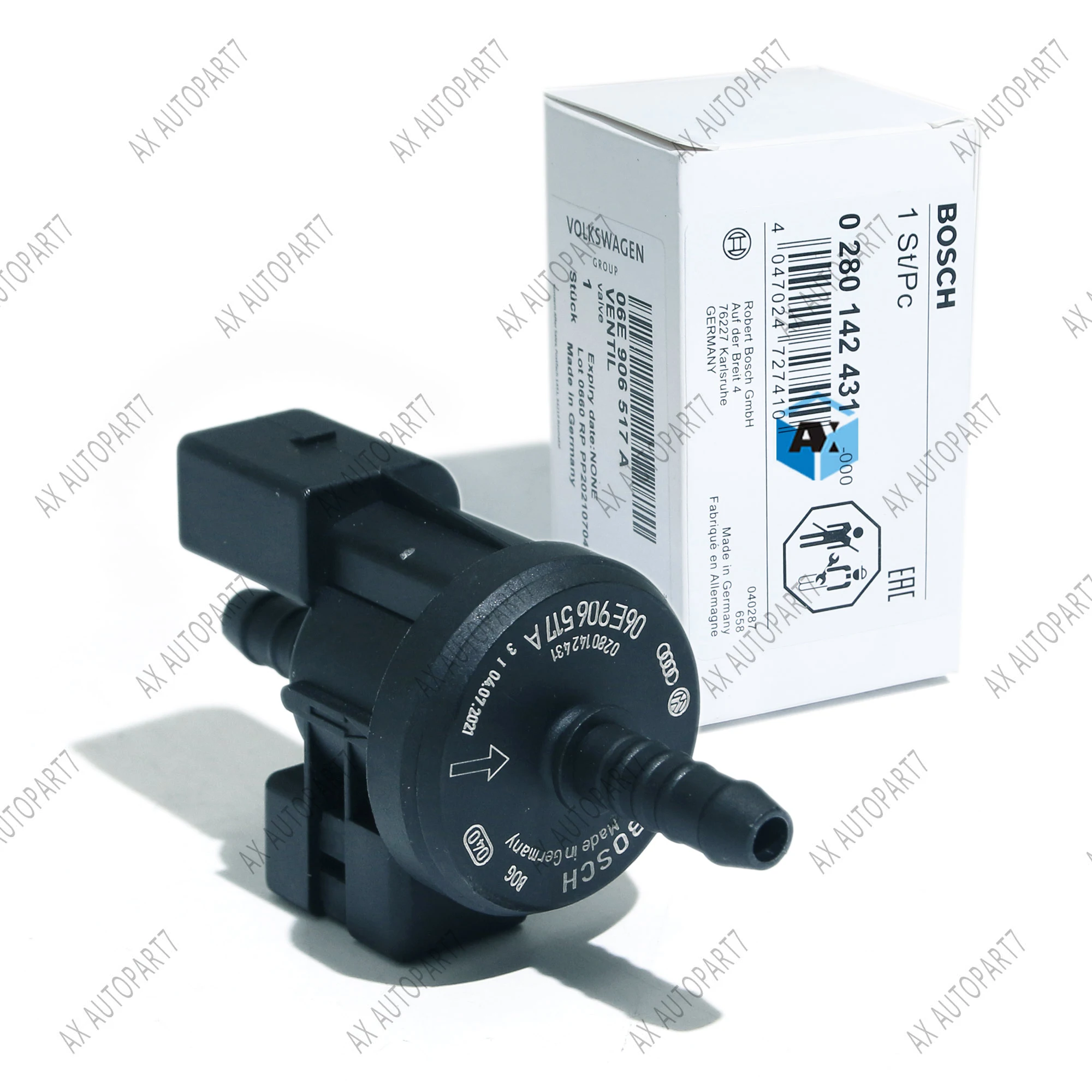 2025Solenoid Valve Fuel For Vapor Canister Purge For Genuine OEM Bosch Steam Tank Purge Valve 0280142431 06e906517a p0441- Brand