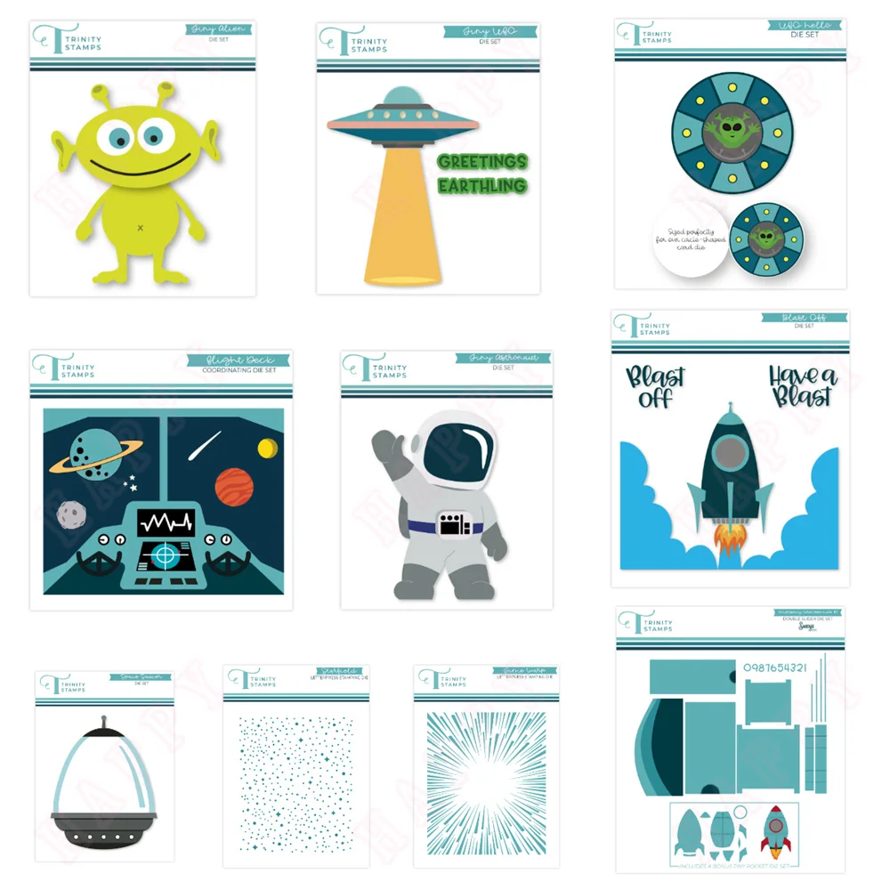 

Tiny Astronaut Die Set Metal Die Cutting 2025 New Die Molds Scrapbooking Paper Making for DIY Cuts Crafts Embossing Decorating