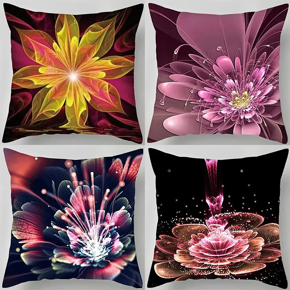 

Colorful Floral Pillowcase DesignSuitable for sofa car bedroom decorative cushion cover pillow cover