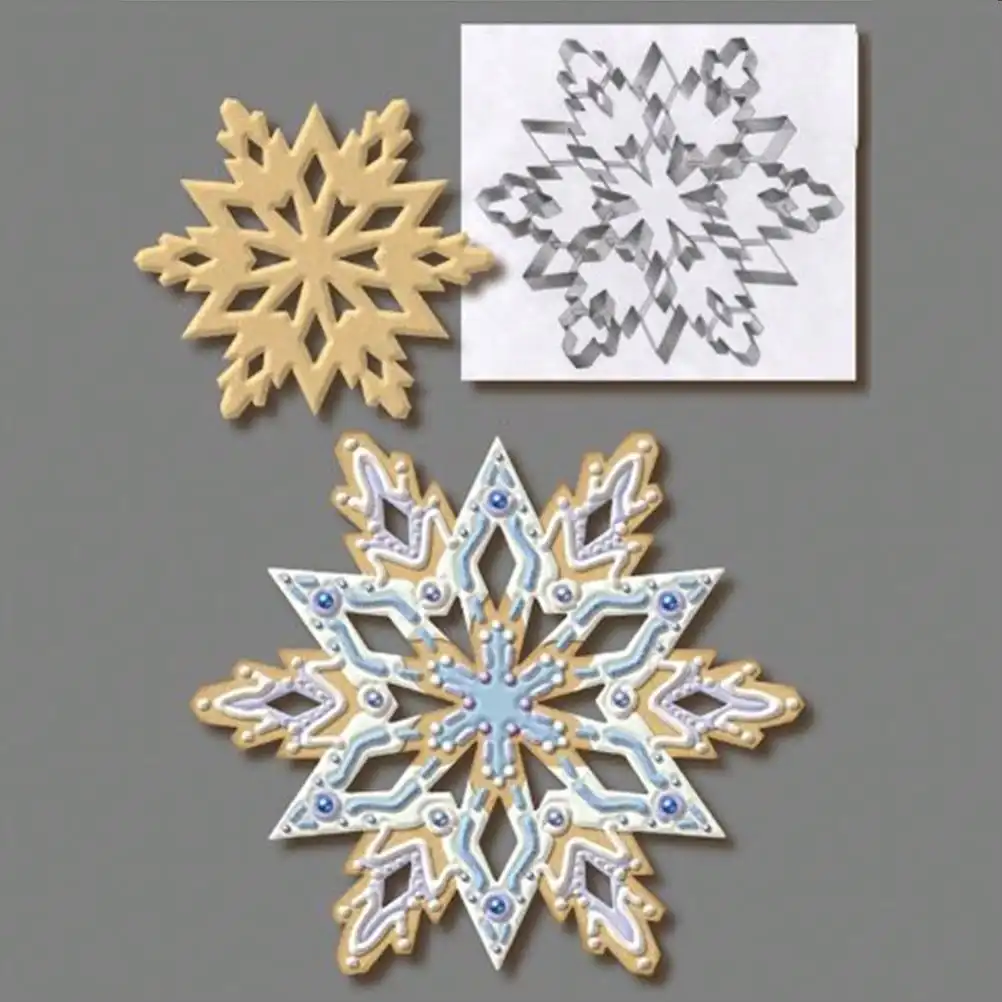 

3D форма для торта «Снежинка» из нержавеющей стали — универсальный кухонный инструмент для выпечки