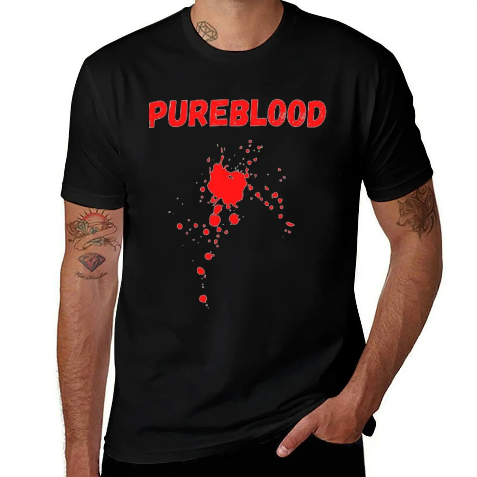 

Футболка Pureblood, мужская дизайнерская футболка, мужская роскошная футболка