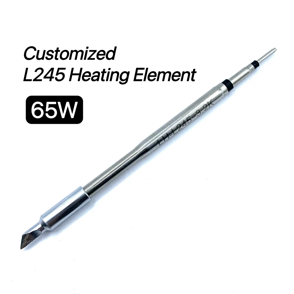 L245 65W Digitale Soldeerpen Draagbare Elektrische Soldeerbout Aluminium Cnc Shell Qc Pd Type-C Voor Jbc245 Zwart