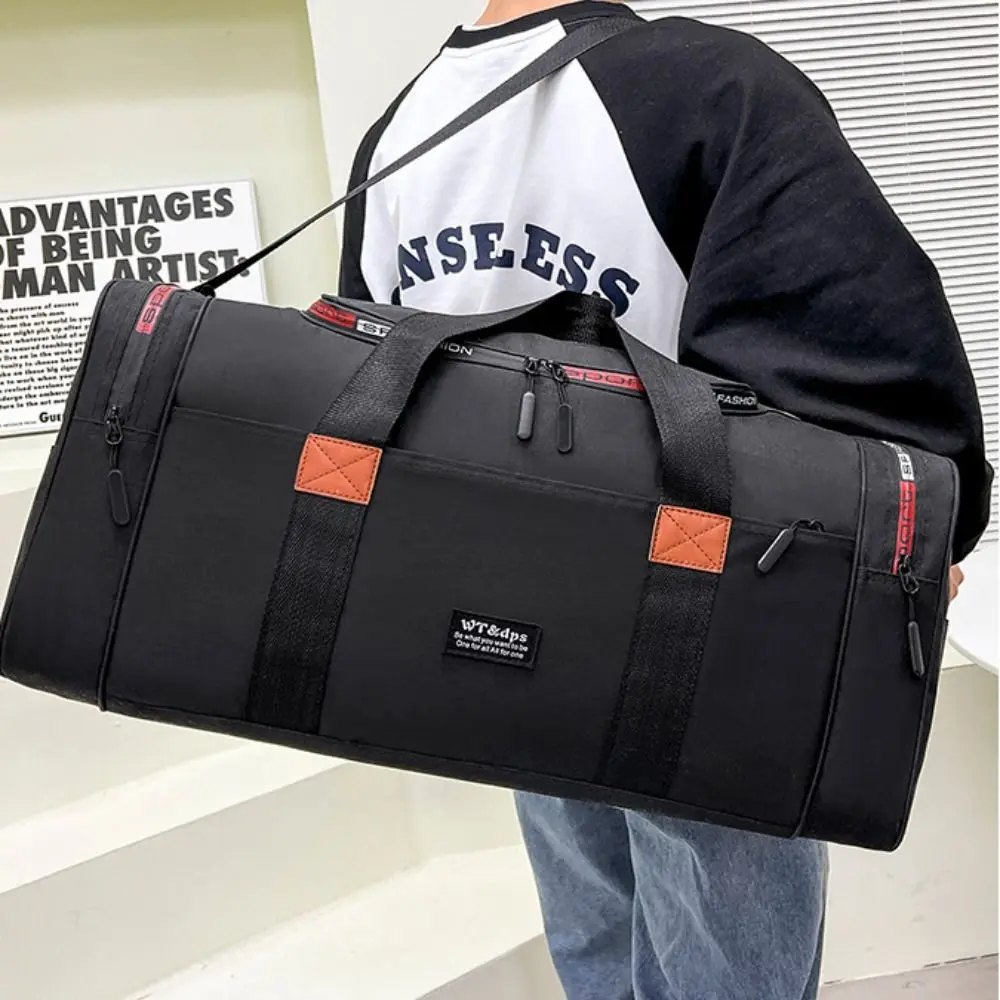 

Large Capacity Travel Bag Multi-compartment Heavy Duty Gym Bag Water-resistant Bottom Support Garment Duffel Bag Gym