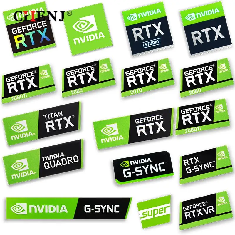 Hot Koop Grafische Kaart Sticker Rtx 2080Ti 2070 2060 Titan Vr Gtx 1650 1660Ti Label