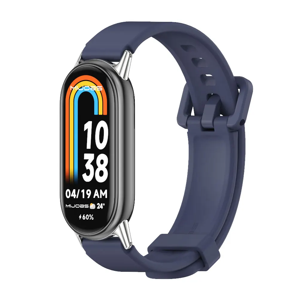 حزام ل Mi Band 10 9 8 7 6 5 4 3 حزام (استيك) ساعة ل Mi Band 10 سوار معصم من السيليكون ل Mi Band 9 سوار ل Mi Band 8 حزام