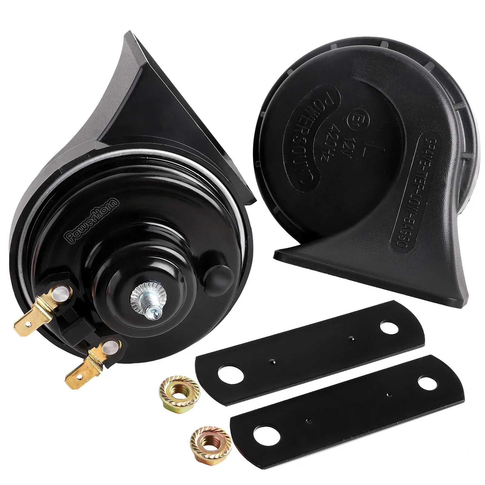 120dB Loud Musical Car Horn, 12V Waterproof Snail Horn with 10 Sounds & Relay Controller for Cars, Trucks, SUVs, Motorcycles - view 3