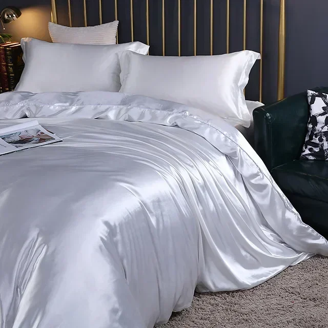 Luxury 100% Mulberry Silk 4-Piece Bedding Set 5