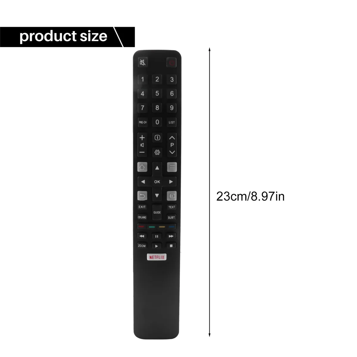 Remote Control RC802N YUI2 for TCL Smart TV 32S6000S 40S6000FS 43S6000FS U55P6006 U65P6006 U49P6006 U43P6006 U65S9906