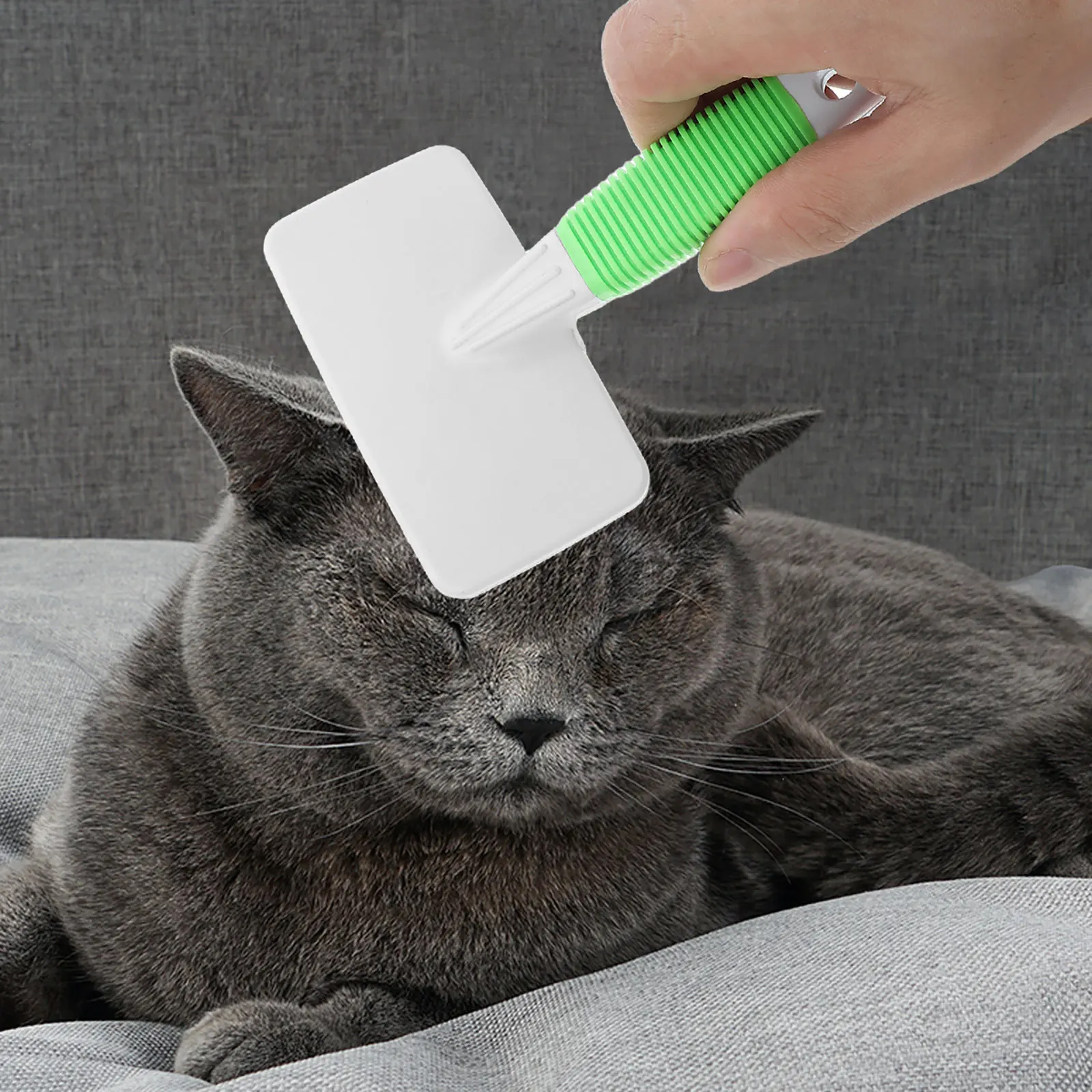 

1 Set Pet Needle Comb For Dogs Cats Wide Plate Ergonomic Handle Grooming Tool Tangle Shedding Removal Dematting Slicker Brush