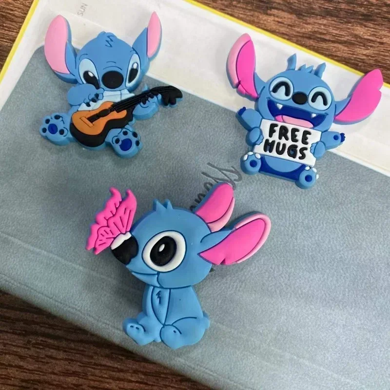 8pcs Disney Stitch Shoelace Buckle Anime Cartoon Cute Fashion Sneakers Sneakers Lace Decorative Shoe Buckle Birthday Gift