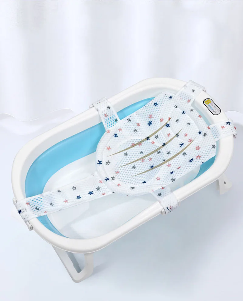 Adjustable Bathtub Pillow Cushion Infant Bath Net Shower Cradle Essentials