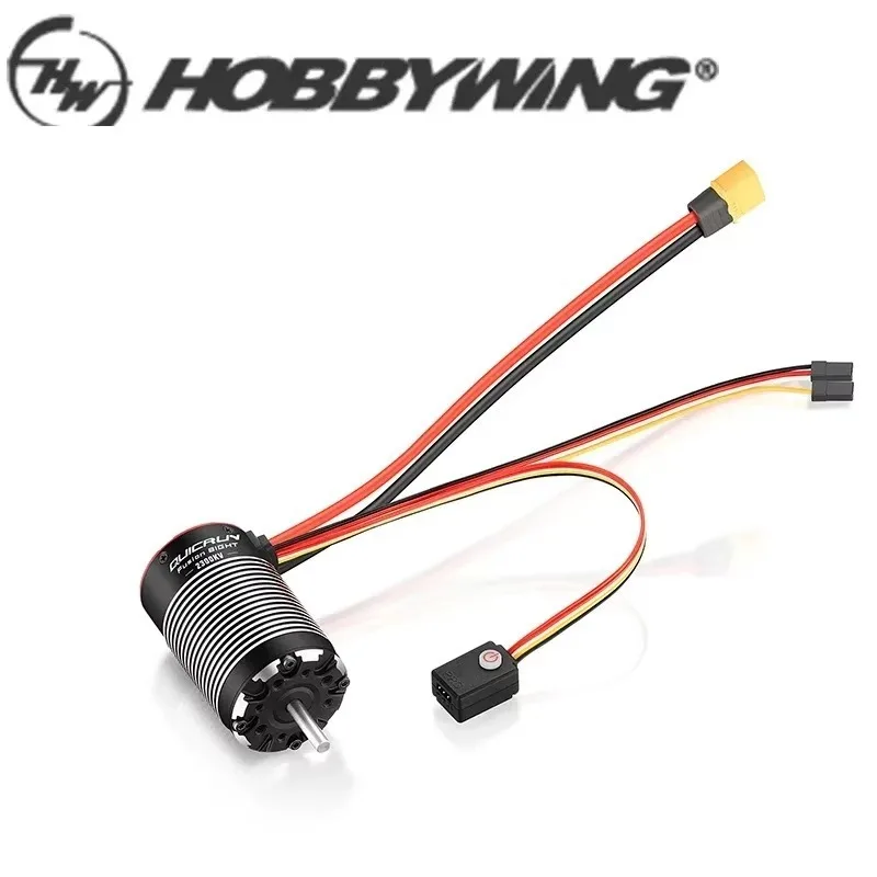 BoMassHOBBYWING QUICRUN Fusion 8IGHT 2-IN-1 80A 2300KV Brushless Sensored Motor ESC Integrated For 1/8 RC Car Rock Crawler