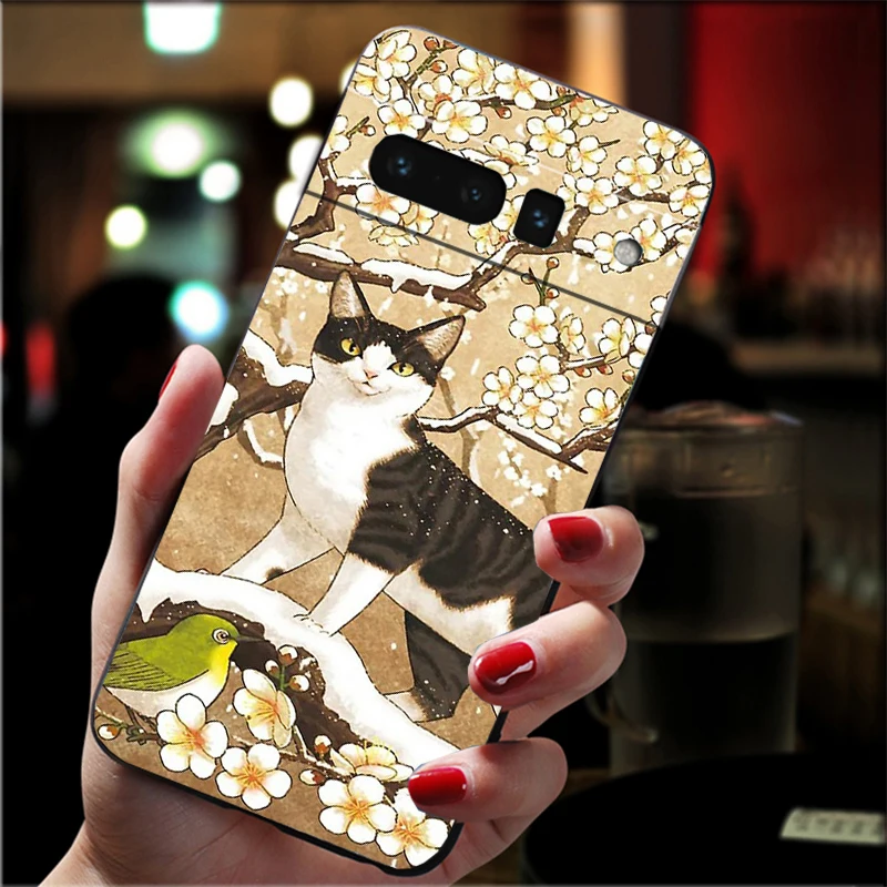 Cartoon Cat Phone Case For Google Pixel 10 9 Pro XL 9A 8 7 6 Pro Pixel 8A 7A 6A Pixel 8 7 6 5