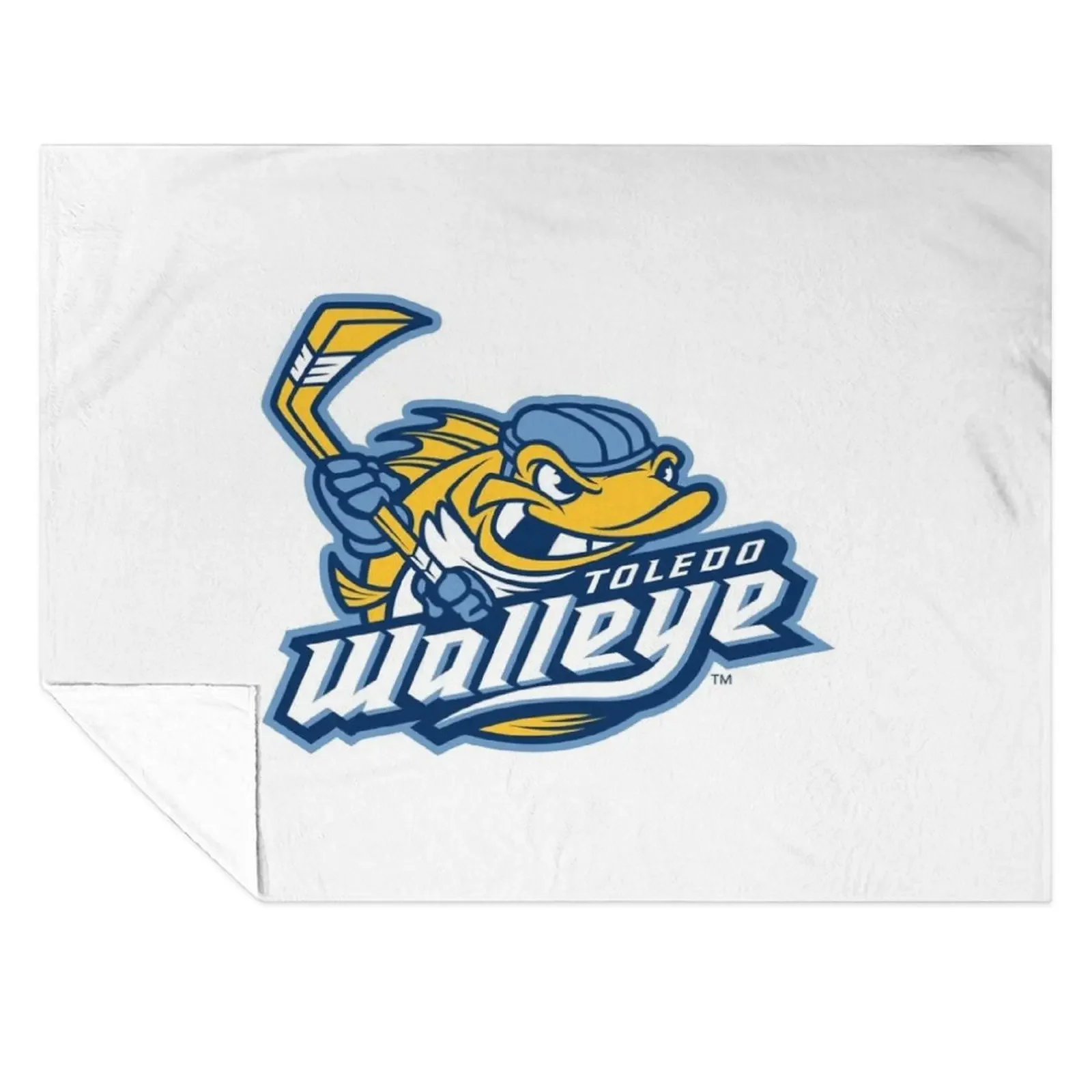 

Toledo Walleye Throw Blanket Flannel Fabric Soft Plaid Luxury Throw Thermal Blankets