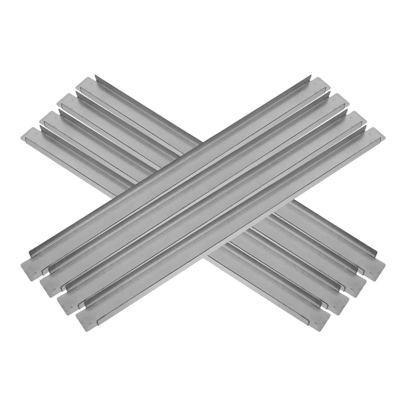 

8Pcs Stainless Steel Steam Table Adapter Bar Long Metal Food Divider Replacement Catering Kitchen Food Service Table Bar