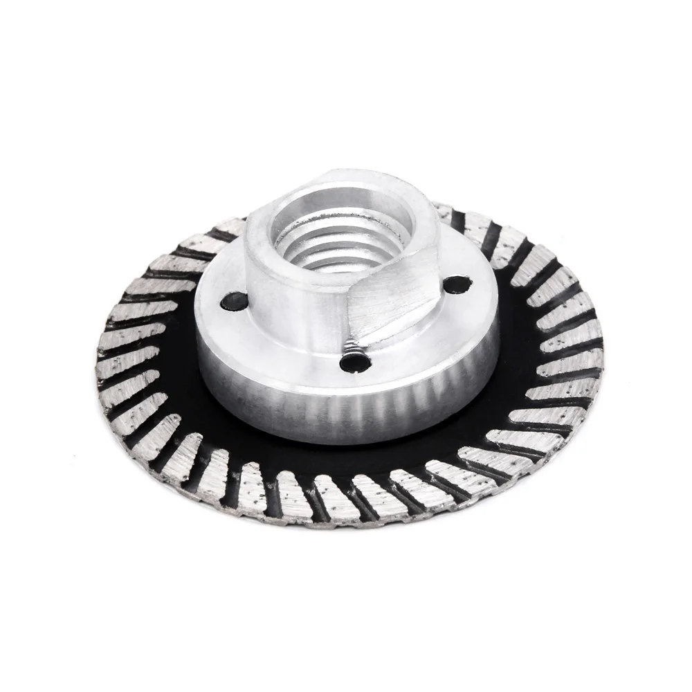 60mm Diamond Mini Turbo Carving Disc Hot Pressed Cutting Blade With Flange M14 5/8-11 Thread Diamond Saw Blade For Stone Granite