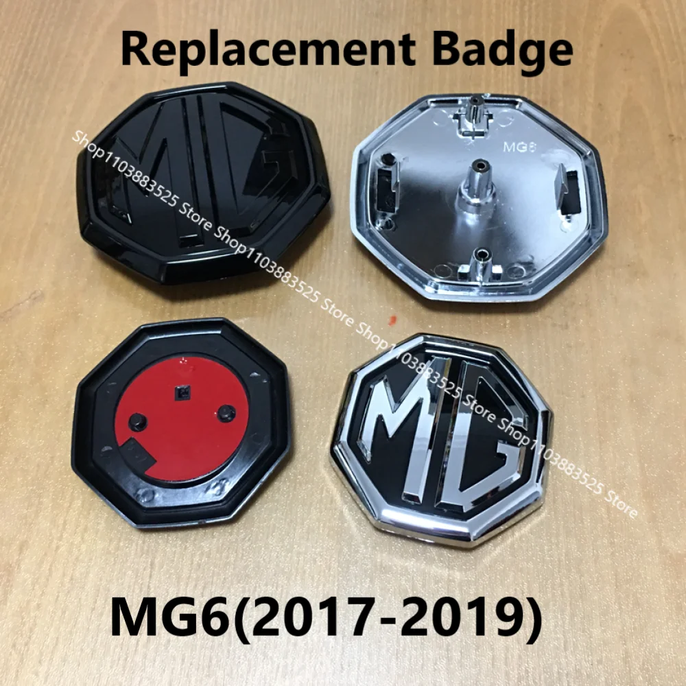 

2pcs No Acc Replace Style Badge for MG MG6 2017 2018 2019 Car Front Grille Emblem Rear Trunk Badge Logo Replacement Sticker
