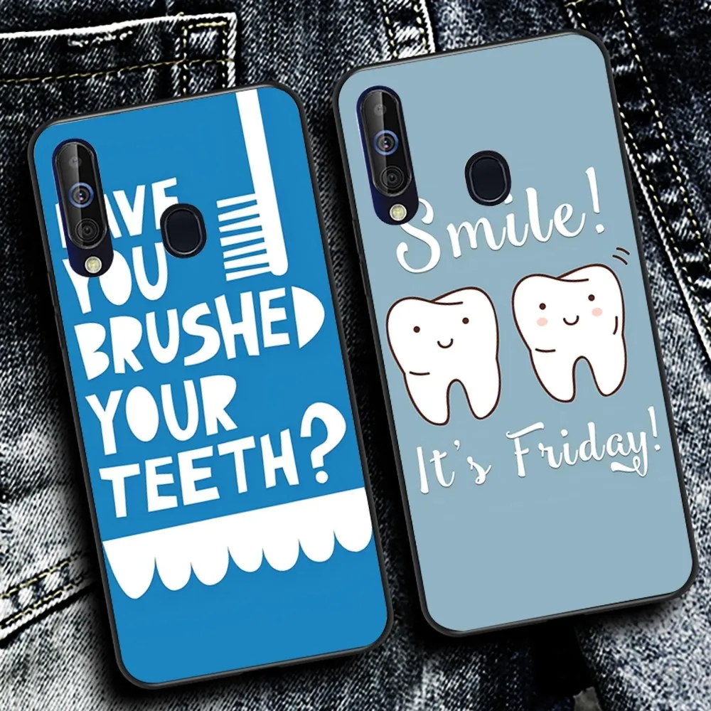 Dentist Dental Crowned Teeth Phone Case For Samsung A 10 11 12 13 20 21 22 30 31 32 40 51 52 53 70 71 72 73 91 13 shell