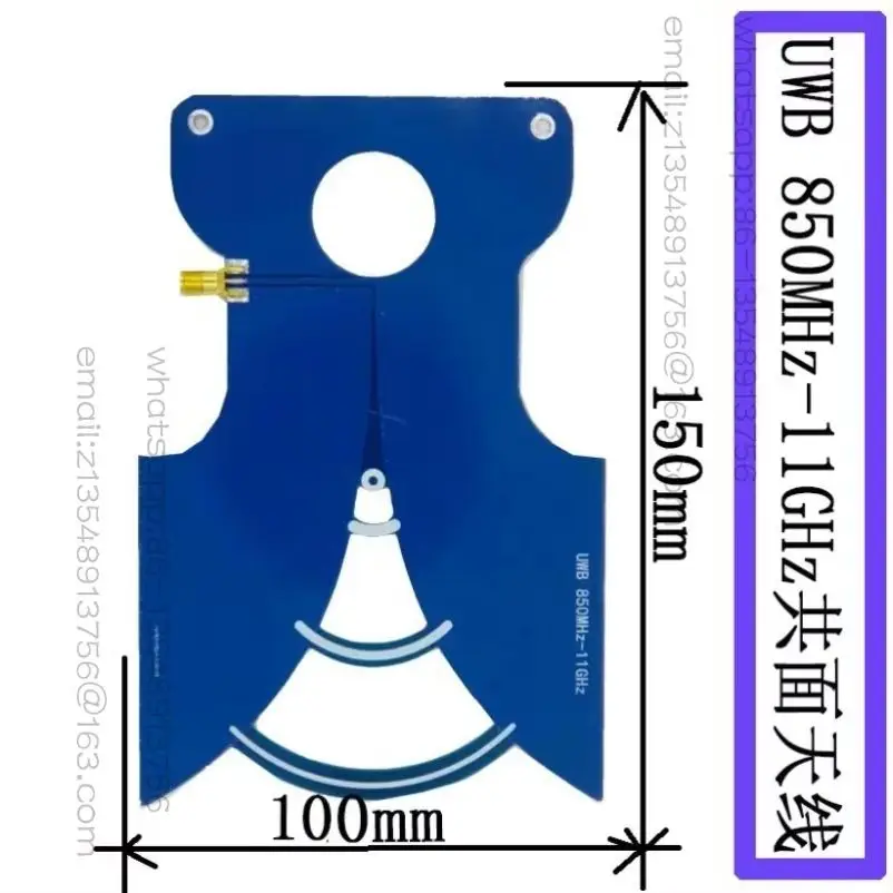 High Frequency RFID 0.51-10GHz Ultra Wideband Circularly Polarized Antenna with Equiangular Spiral Antenna and Left and Right Ci