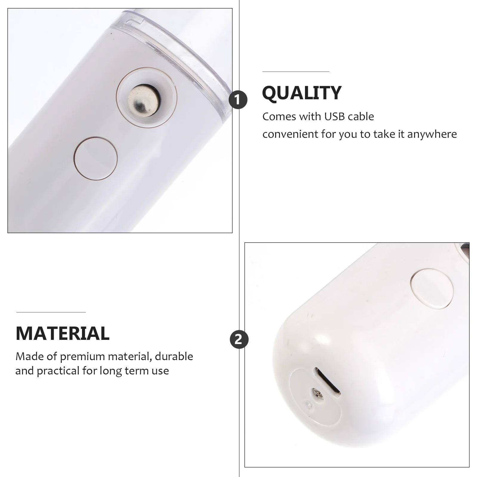 

Cool Mist Sprayer Facial Hydrating Apparatus Nanometer Handheld Face Steamer Portable USB Charging Skin Care Device