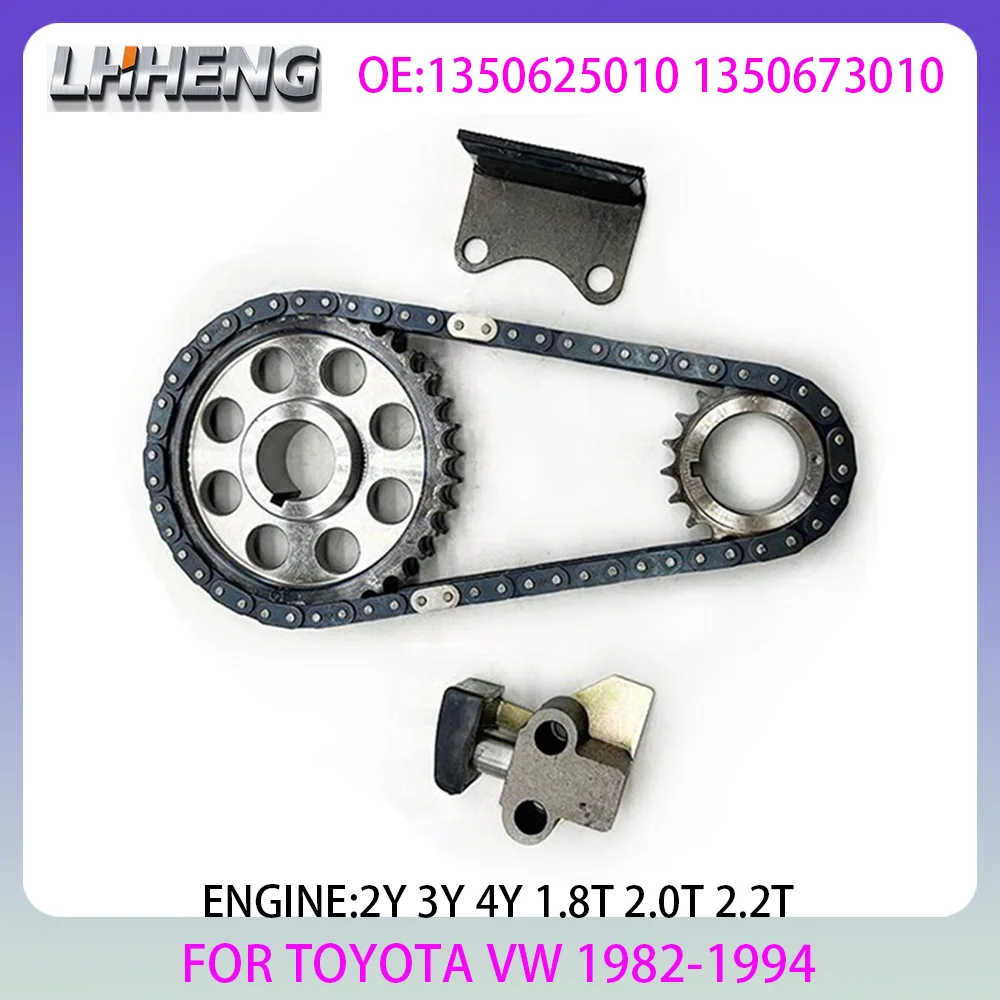 

Engine Timing Chain Kit For TOYOTA HIACE HILUX VW TARO 1.8L 2.0L 2.2L 1.8 2.0 2.2 L T L4 GAS 1982-1994 2Y 3Y 4Y 1350625010