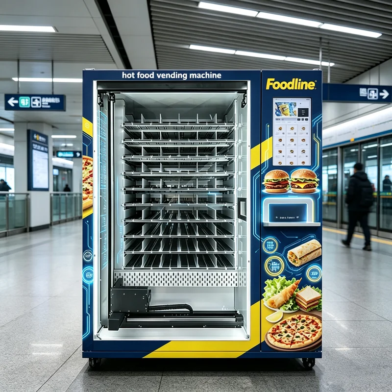 Lunch Box Vending Machine Ready Meal Vending Machine Hot Food Vending Machine Meal Dispenser 24h Self-Service for Hamburger OME