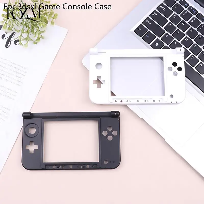 50PA Compatible with 3DS XL LL Replacement Hinge Part Bottom Middle Frame Shell Housing Case for 3dsxl Game Console Case