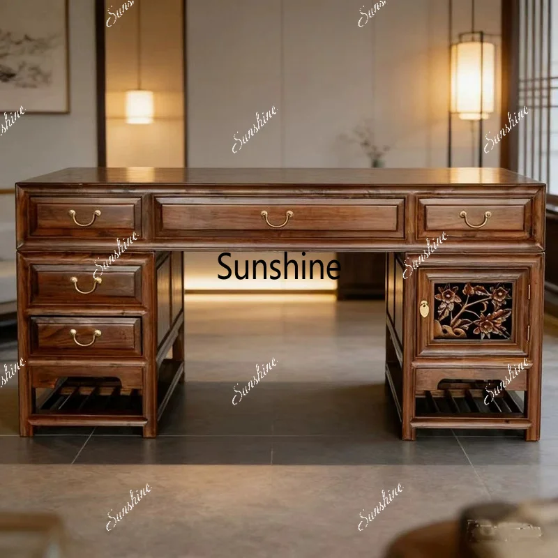 Chinese classical solid wood desk, writing desk, antique computer desk