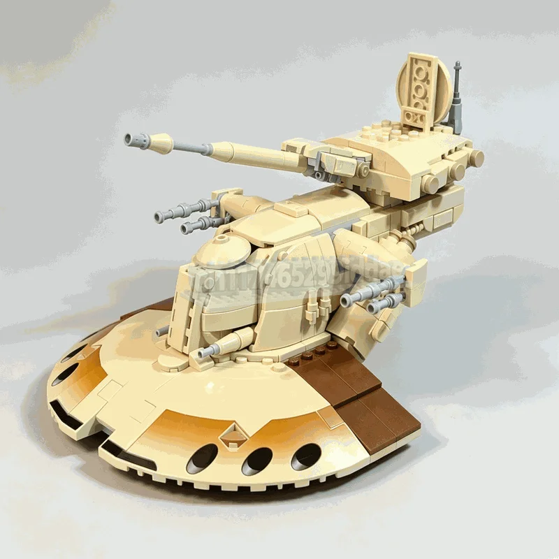 581Parts Futuristic Desert Hover Vehicle Building Blocks Sci Fi Armored Transport Model DIY Assembly Display Festival Gift Toy