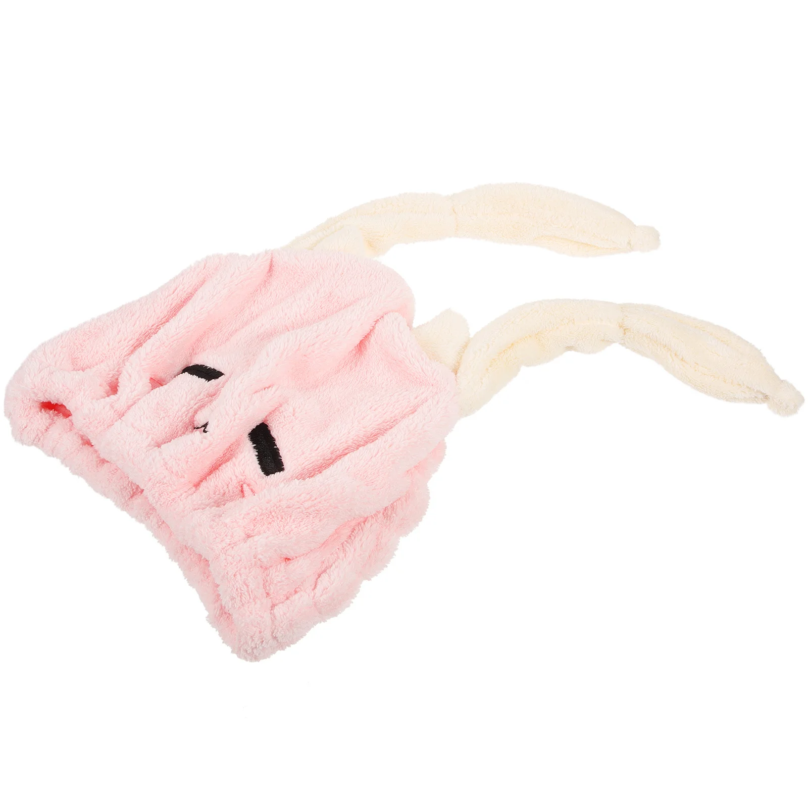 منشفة ماصة لتجفيف الشعر، غطاء لف الشعر، غطاء ناعم من الألياف الدقيقة، تصميم لطيف للأذن، منشفة سريعة الجفاف وسريعة الجفاف