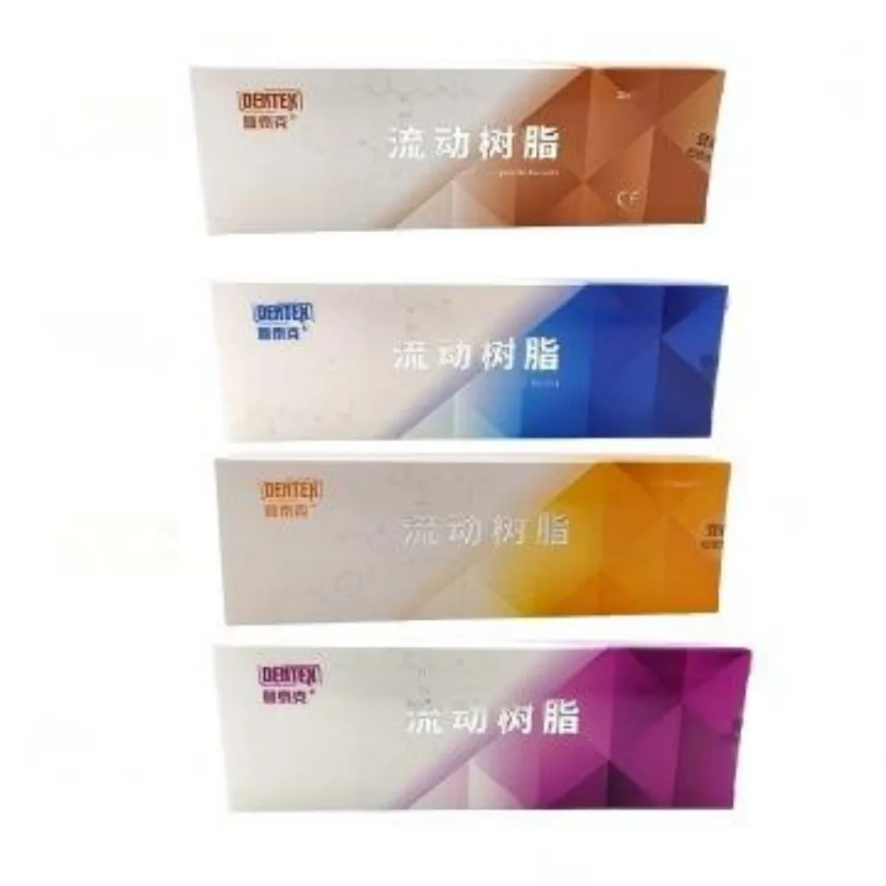 

China Dental DX.Flow Nano Flowable Composite Materials Light Cure Composite Kit Dental Syringe Composite Kit 2g*2