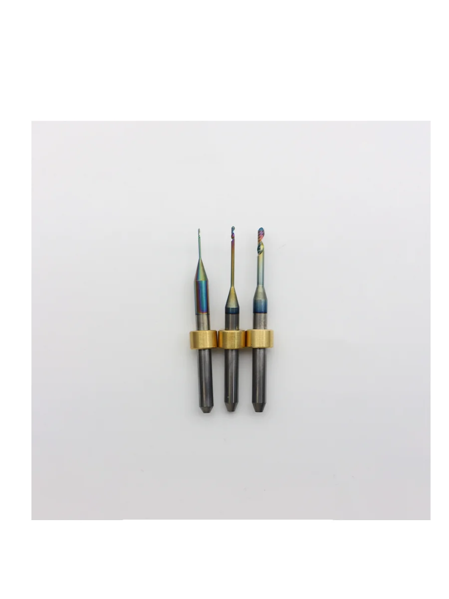 Milling Burs Single Bladed Ideal Mill Milling Bur for PMMA CAD/CAM Milling Burs Shank 4mm Length50mm 2.0/1.0/0.6