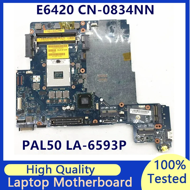 

CN-0834NN 0834NN 834NN Laptop Motherboard For DELL Latitude E6420 PAL50 LA-6593P Mainboard 100% Full Tested Working Well