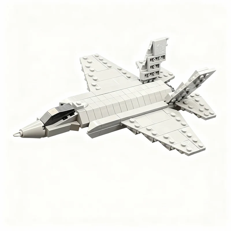 234-teiliger MOC F-35C 1:72 Maßstab Modellbausatz Konstruktionsspielzeug Weihnachtsgeschenke DIY Kreative Idee Bildungsspielzeug zum Zusammenbauen Geburtstagsgeschenk