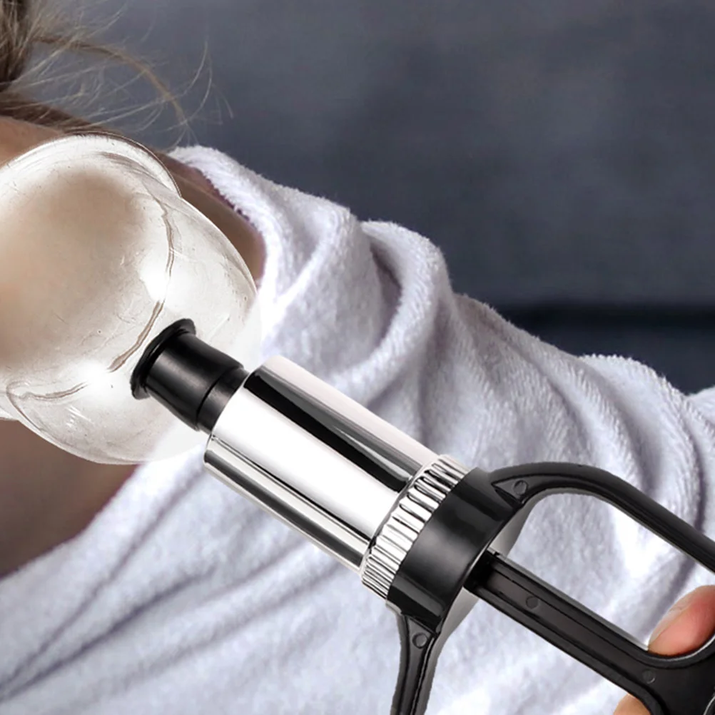 Bomba manual de sucção a vácuo, 3 peças, ferramenta de sucção portátil, leve, substituição, terapia de massagem, acessórios de ventosas