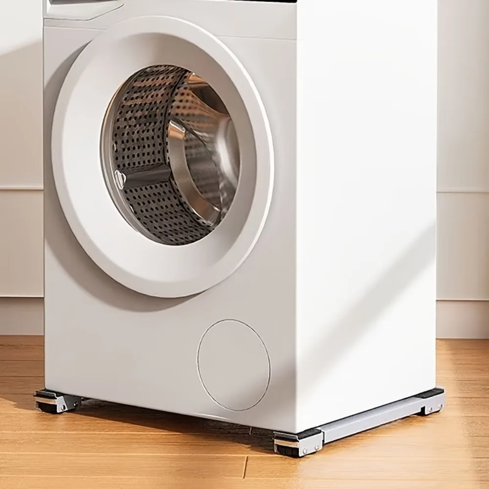 Moving Artifact Washing Machine Base Movable Refrigerator Base Pulley Support Roller Pad Anti Slip and Shock-absorbing Foot Pad