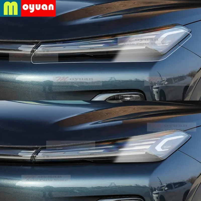 For Geely Galaxy Starray/Starship 7 2025-2026 Car Headlight Protective Car Film Headlamp Transparent Black TPU Exterior Sticker